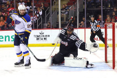 NHL: St. Louis Blues at New Jersey Devils