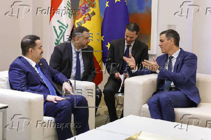 El presidente del Gobierno, Pedro Snchez, recibe al primer ministro de Irak Mohammad Shia Al Sudani