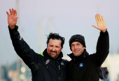 Arrival of the Vendee Globe runner up Yoann Richomme