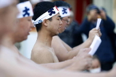 Ice bath purification ceremony at Kanda Myojin Shrine