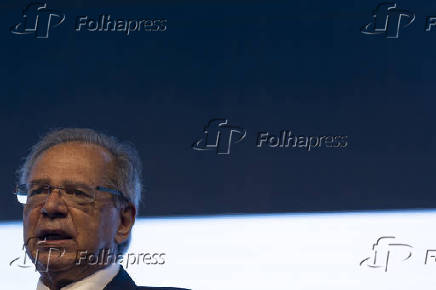 Ministro Paulo Guedes durante a Summit Abrainc 2022 (SP)