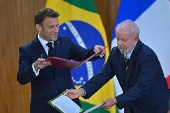Macron discute con Lula la agenda poltica global en el ltimo da de su visita a Brasil