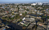 Ruas alagadas no bairro Niteri, na cidade de Canoas (RS)