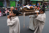 Desfile navideo en La Paz