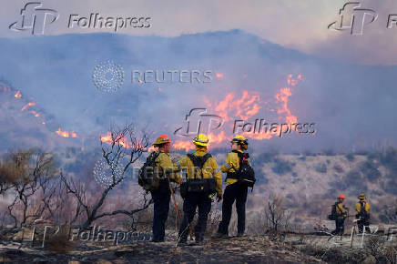 Hughes Fire, at Castaic Lake