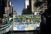 Apoiadores do governo Bolsonaro fazem manifestao em SP