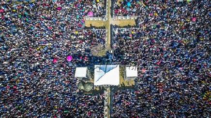 Fiis na Marcha para Jesus 2018, em SP