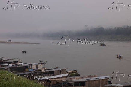 Fumaa das queimadas cobre Lbrea, no sul do Amazonas