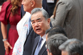 Chinese Foreign Minister Wang attends welcome ceremony in Belgrade