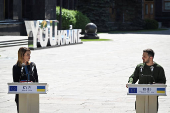 European Parliament President Metsola visits Kyiv