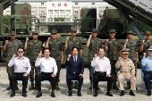 Taiwanese President Lai visits military camp in Taoyuan