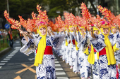 Desfile durante o Festival de Nagoya Matsuri, no Japo