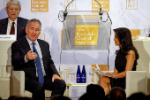 Ken Griffin speaks to the Economic Club of New York at The Plaza Hotel in New York