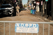 Aftermath of a car ramming into crowd in New Orleans