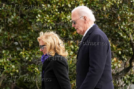 U.S. President Joe Biden arrives on the South Lawn of the White House