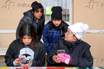 Denia Mendez from Honduras reacts to information that her appointment with CBP was canceled, in Piedras Negras