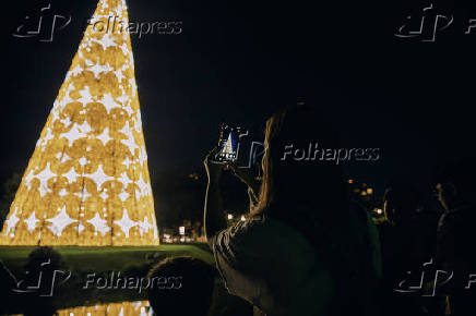 Show das guas da rvore de Natal do Parque Ibirapuera