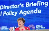 IMF Managing Director Georgieva holds a press briefing in Washington