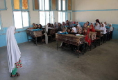 Afghan girls attend primary schools after summary holidays in Kandahar