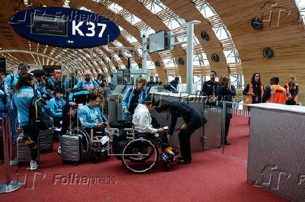 Argentinian Paralympics delegation leave Paris