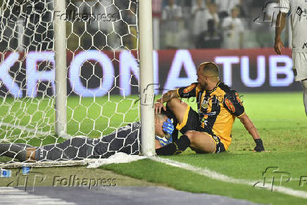 Partida entre Santos X Novorizontino  pelo Campeonato Brasileiro Srie B