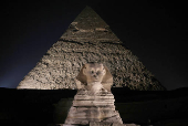 Giza Pyramids and the Sphinx for World Tourism Day on the outskirts of Cairo