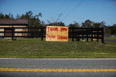 Recovery efforts are underway after Hurricane Helene passed through the Florida panhandle, in Perry