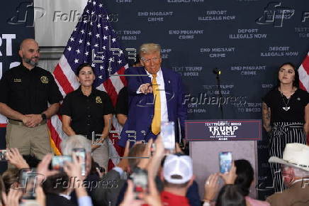 Republican Presidential Candidate Donald J. Trump Speaks to the Press in Austin, Texas