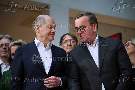 Social Democratic Party (SPD) press conference in Berlin