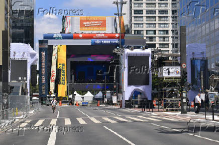 Preparativos Ano Novo na Paulista