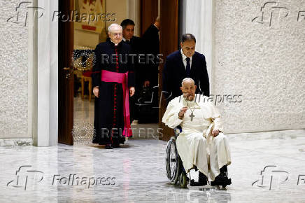 Pope Francis holds weekly audience, at the Vatican