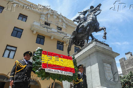 Ayuso participa en homenaje a Francisco Pizarro en Lima