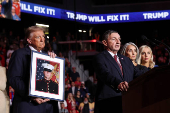 Republican presidential nominee and former U.S. President Donald Trump campaigns in Henderson