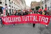 Nationwide general strike in Italy against the government's budget plan