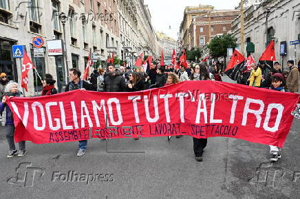 Nationwide general strike in Italy against the government's budget plan