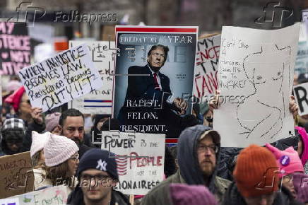 The People's March in downtown Washington, DC