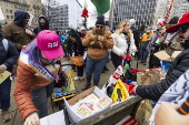 The People's March in downtown Washington, DC