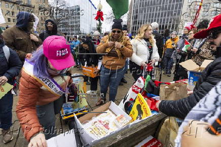 The People's March in downtown Washington, DC