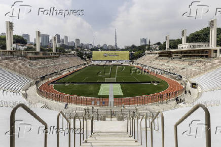 Vistoria do Estdio Pacaembu para reinaugurao na final da Copinha 2025, entre So Paulo x Corinthians