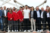 Olympic Flame departs on historic sailing ship for Paris 2024 Olympic Games