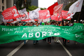 Ato de Aborto legal na Avenida Paulista