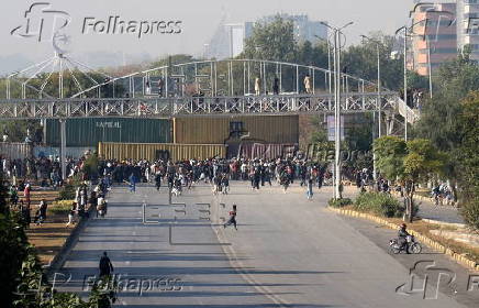 Opposition PTI party protest demanding release of jailed former Prime Minister Imran Khan