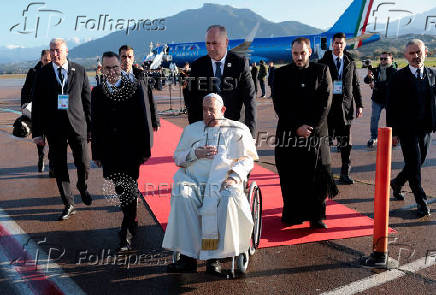 Pope Francis visits Corsica