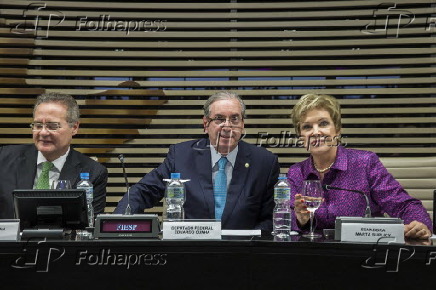 Renan Calheiros, Eduardo Cunha e Marta Suplicy 