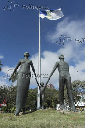 Monumento ao Imigrante Italiano em praa de Santo Andr (SP)