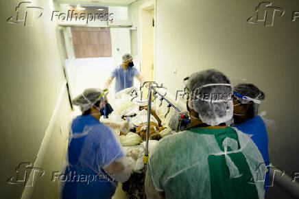 Paciente  levado para UTI em Hospital de Araraquara