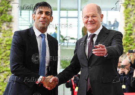 British Prime Minister Sunak meets German Chancellor Scholz in Berlin