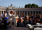 Pope Francis meets with members of 'Catholic Action' at the Vatican