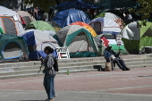 Pro-Palestinian student encampment at UC Berkeley doubles in size