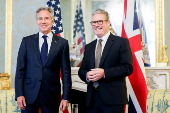 British Prime Minister Starmer meets US State Secretary Blinken in London